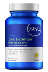 Sisu Zinc Lozenges Lemon - Lime - 30 Tablets - Nature's Source Inc