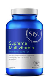 Sisu Supreme Iron - Free Anti - Stress Multivitamin 120 Veg Capsules - Nature's Source Inc