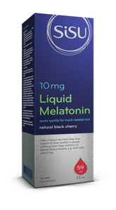 Sisu Natural 10mg Liquid Melatonin Black Cherry 59ml - Nature's Source Inc