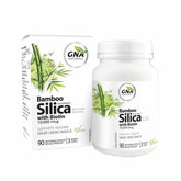 GNA Naturals Bamboo Silica with Biotin 90 Vegan Capsules - Support Growth And Maintenance Of Strong, Healthy Hair, Skin, And Nails, Silica Supplement For Joint Health - Nature's Source Inc