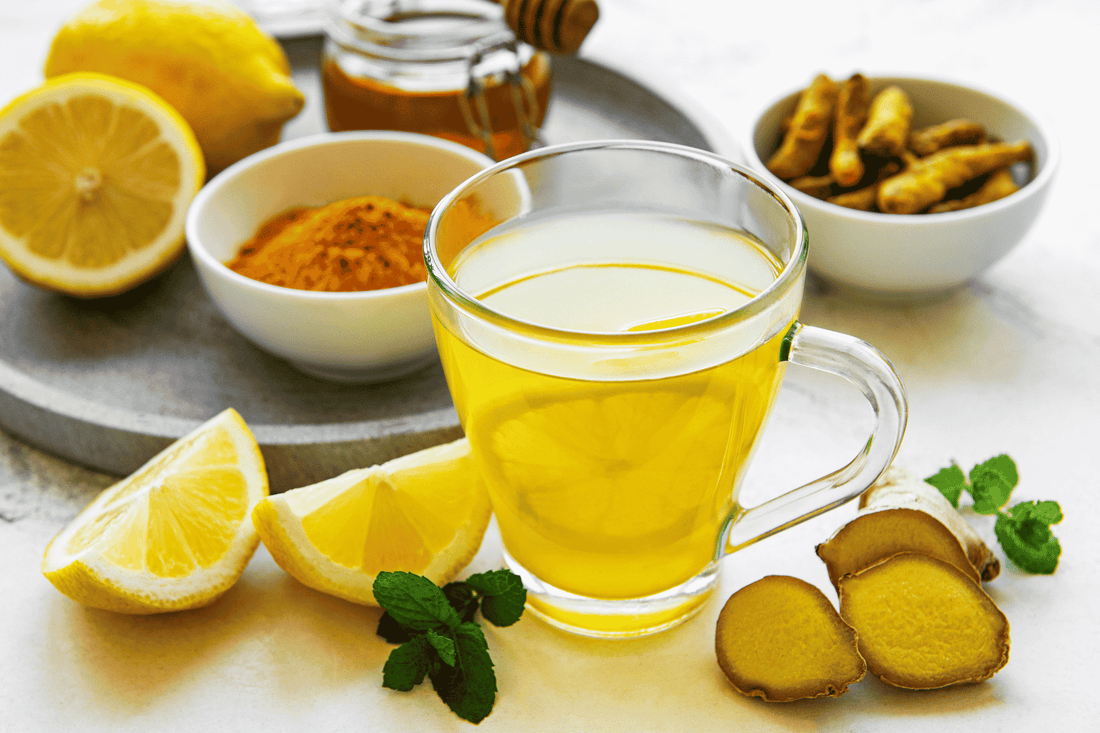 Golden Ginger Wellness Tonic. A Warming Blend of Turmeric, Ginger, Lemon & Honey
