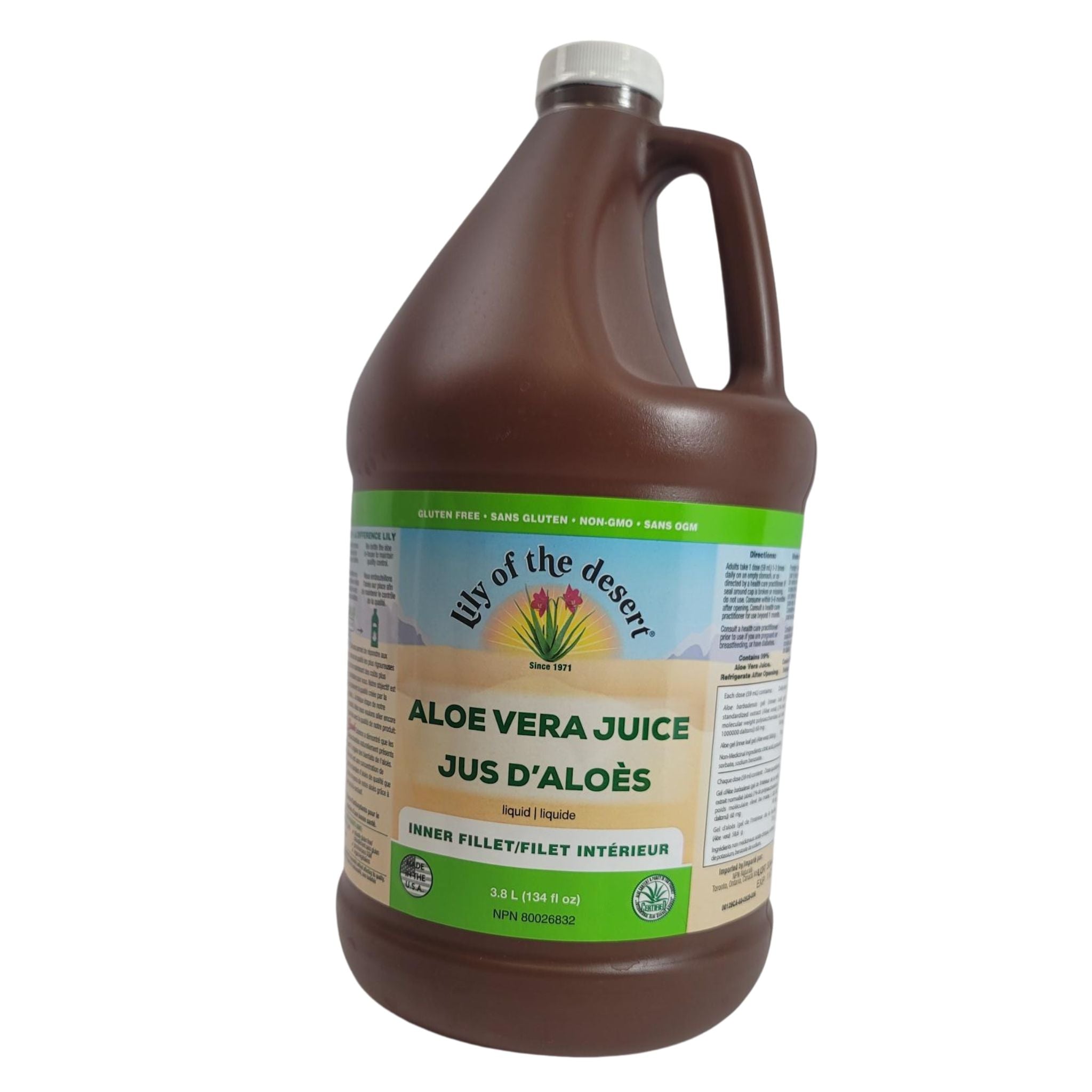LotD Aloe Vera Juice Plastic 3.8L - Nature's Source Inc