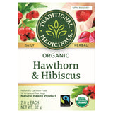 Traditional Medicinals Organic Hawthorn & Hibiscus Tea 16 Count - Nature's Source Inc
