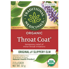 Traditional Medicinals Organic Throat Coat Tea 16 Count