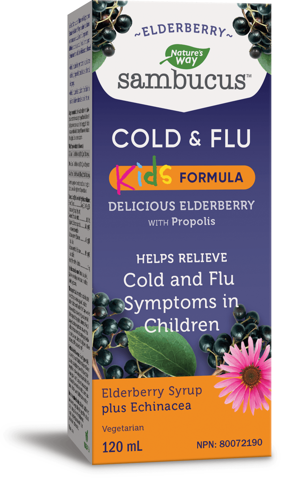 Natures Way Sambucus Elderberry For Kids - Cold And Flu - 120ml