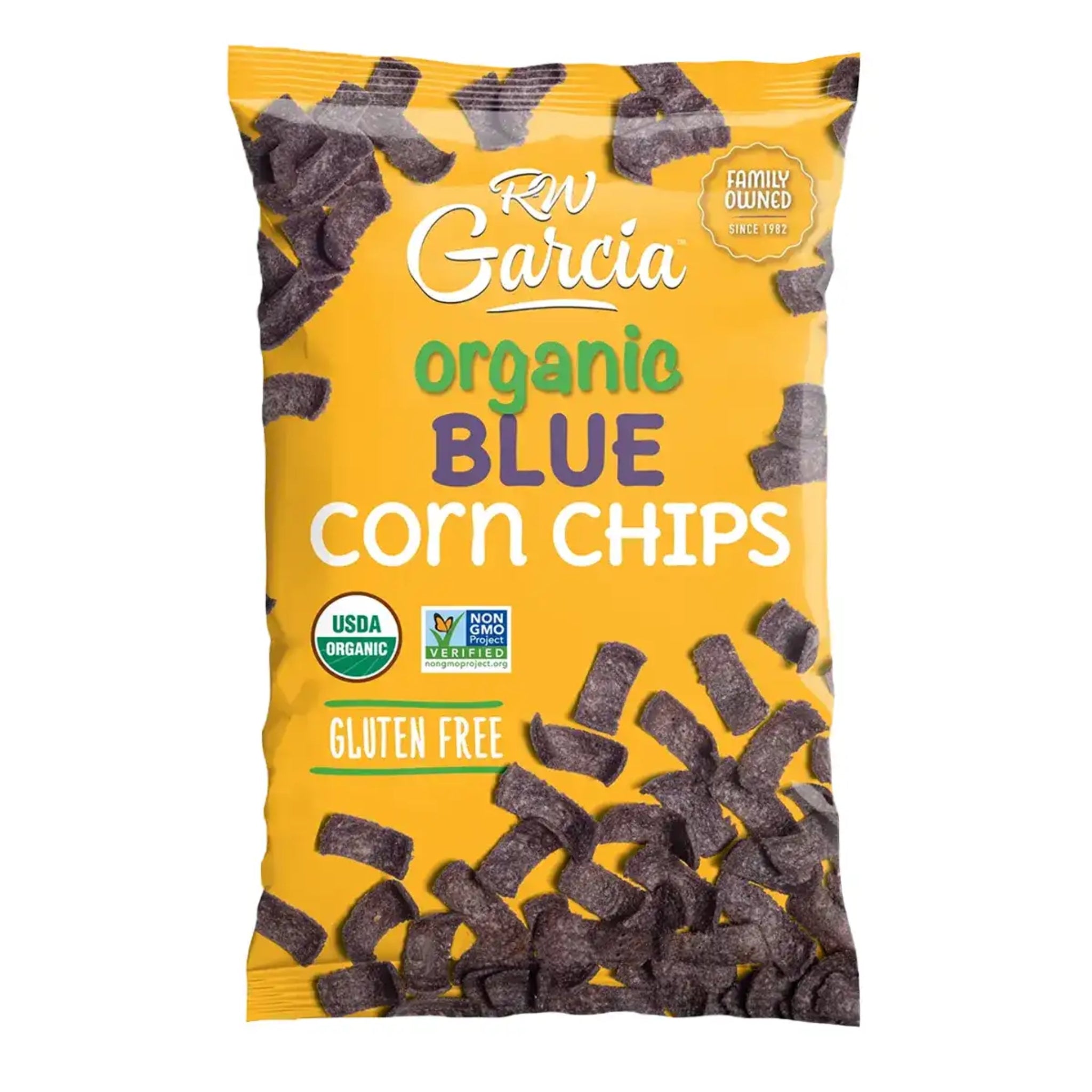 RW Garcia Organic Corn Chips Blue Corn 233g - Nature's Source Inc