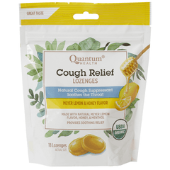 Quantum Organic Cough Relief Meyer Lemon 18 Lozenges