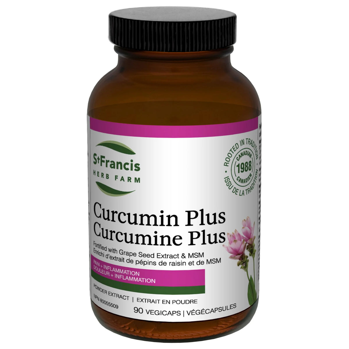 St. Francis Herb Curcumin Plus, 90 Capsules - Nature's Source Inc