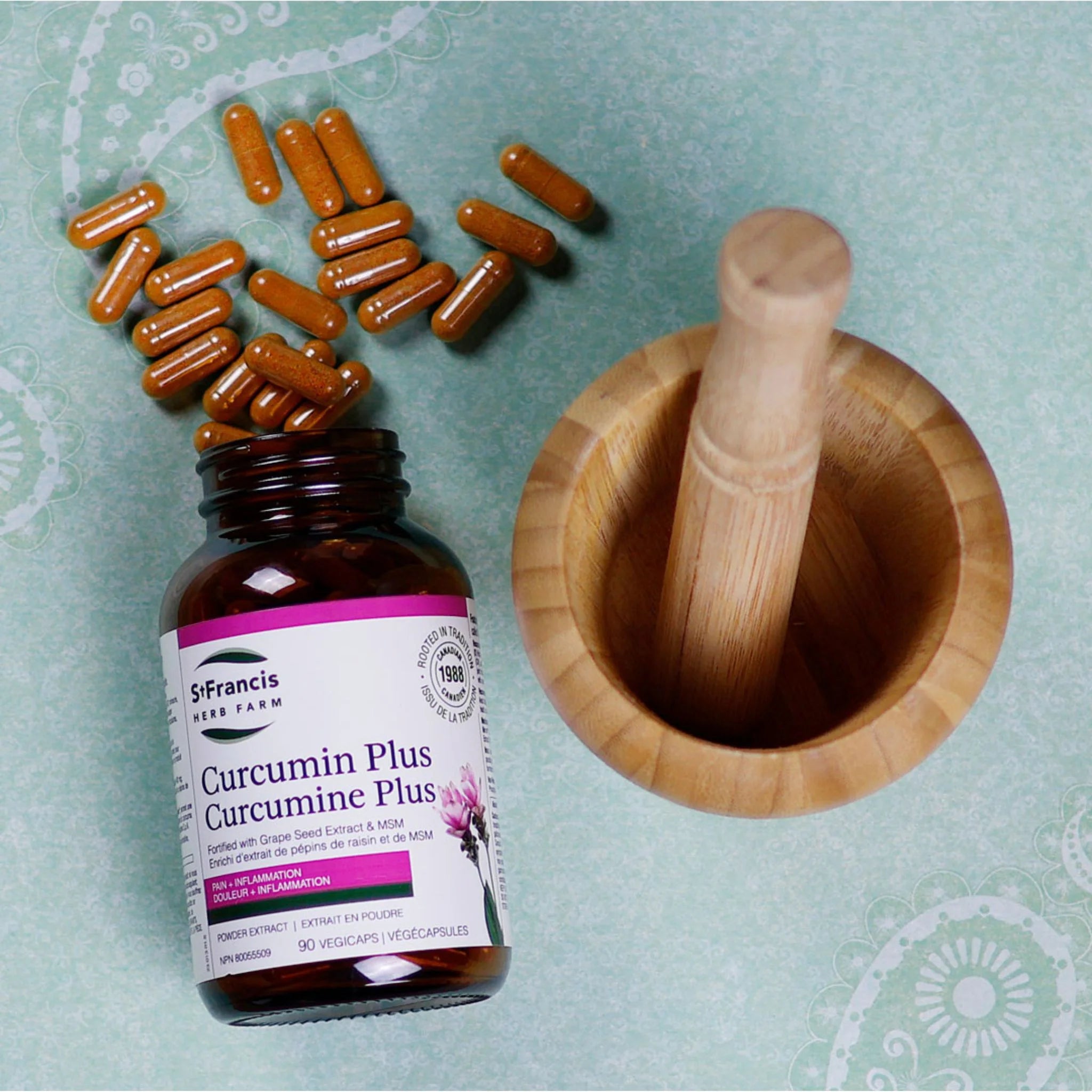 St. Francis Herb Curcumin Plus, 90 Capsules - Nature's Source Inc