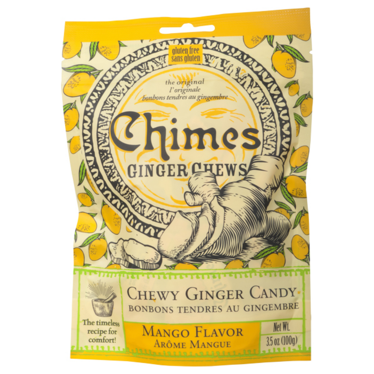 Chimes Mango Ginger Chews Bag 100g