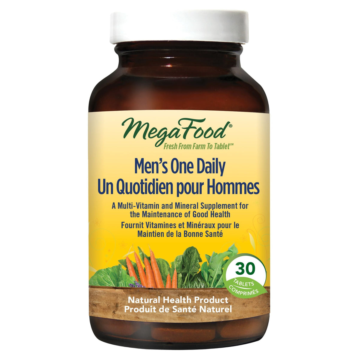 MegaFood Men's One Daily 30 Tablets - Nature's Source Inc