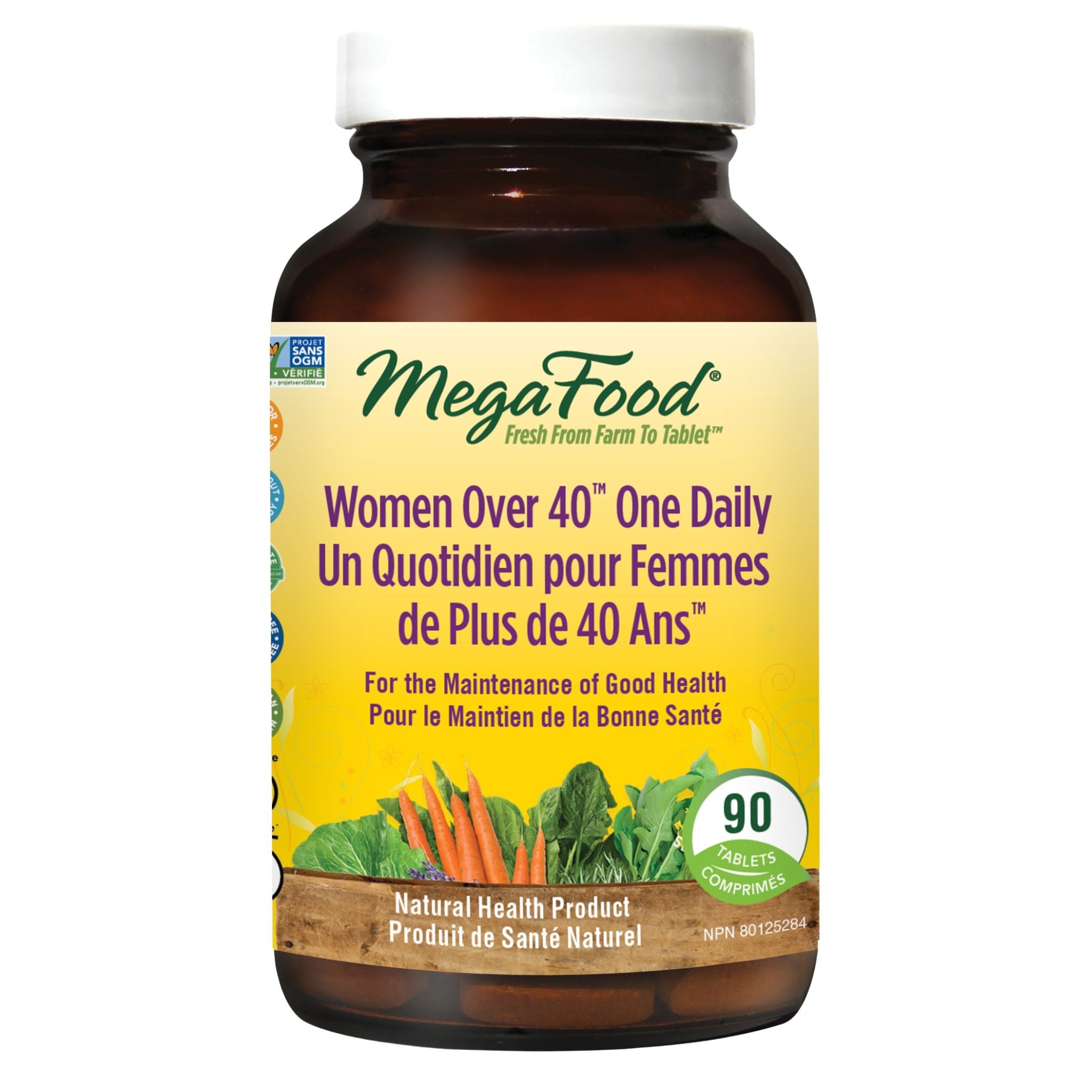 MegaFood Women's Over 40 One Daily 90 Tablets - Nature's Source Inc