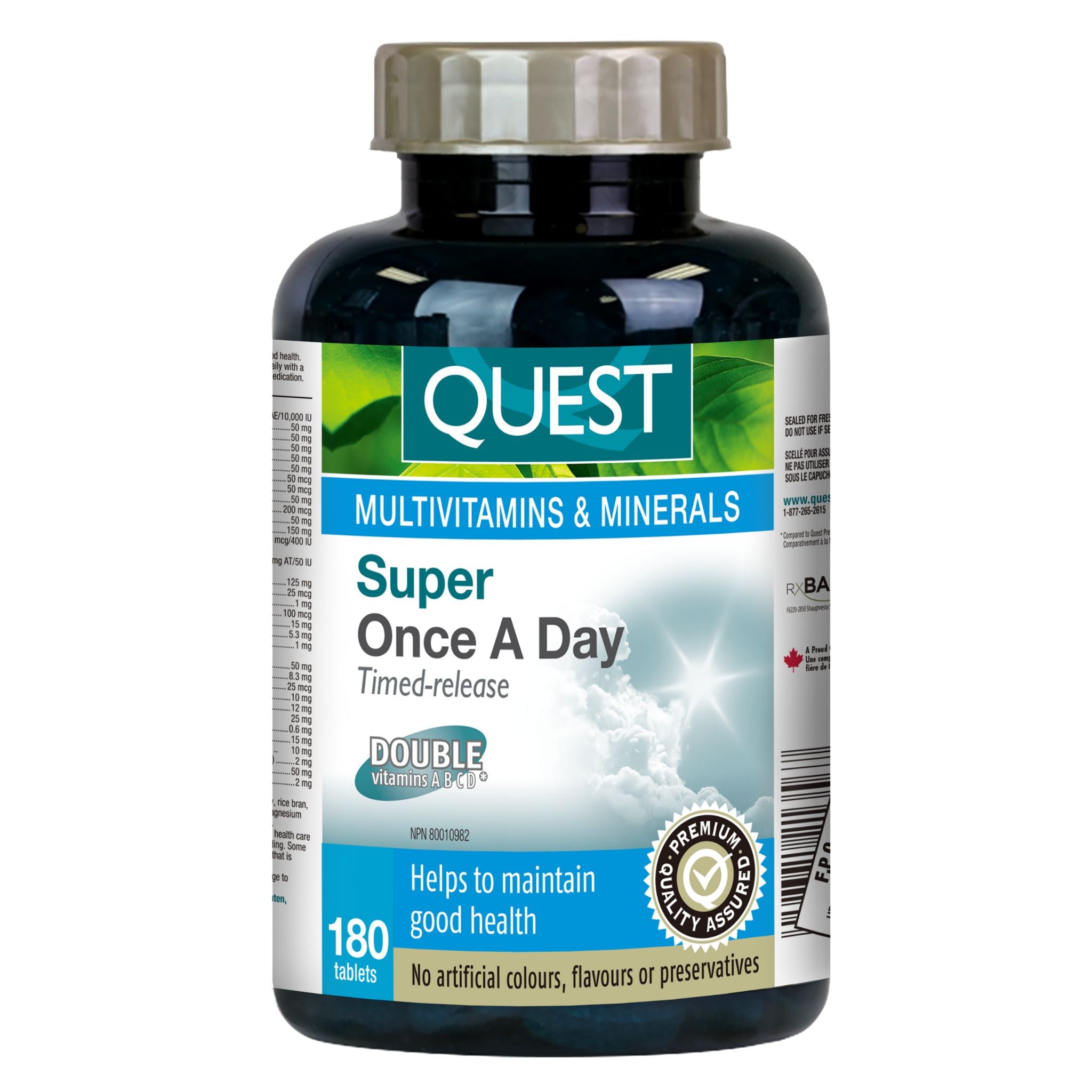Quest Super Once A Day Multi - TR 180 Tablets - Nature's Source Inc