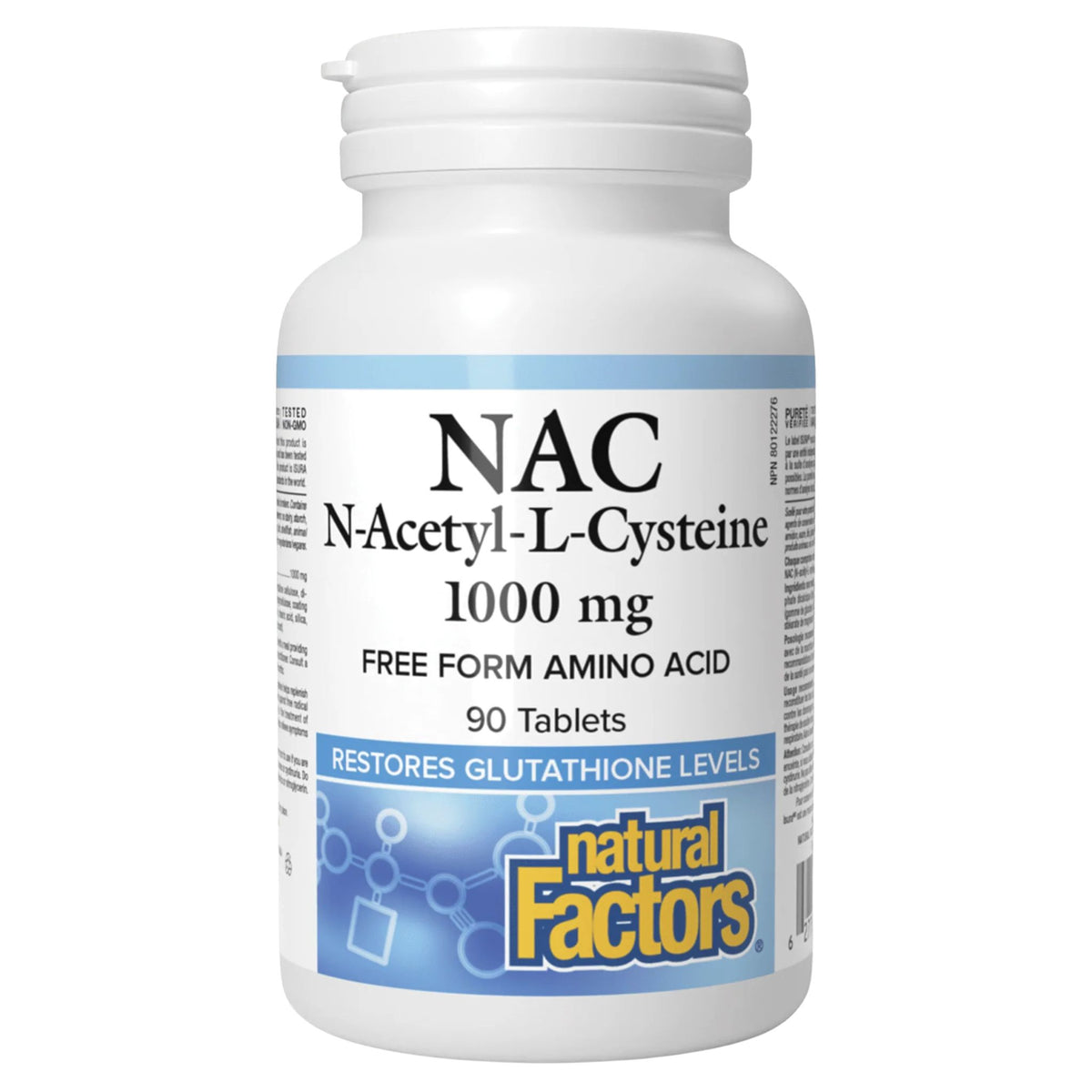 Natural Factors NAC 1000mg 90 Tablets - Nature's Source Inc