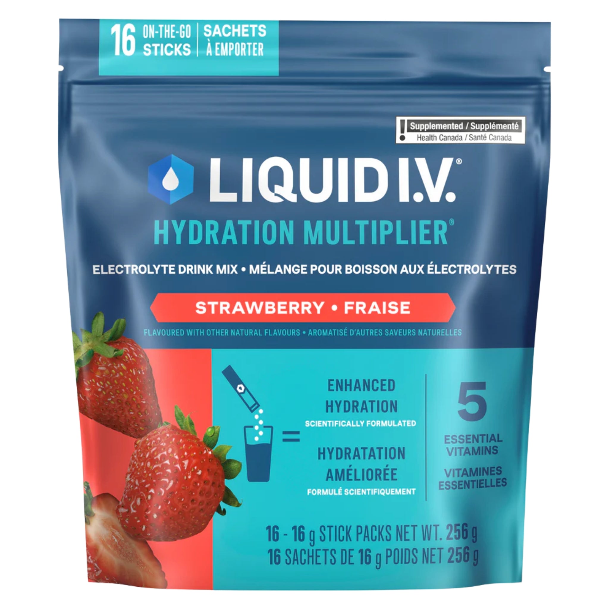 Liquid I.V. Electrolyte Drink Mix Strwbry 16ct - Nature's Source Inc