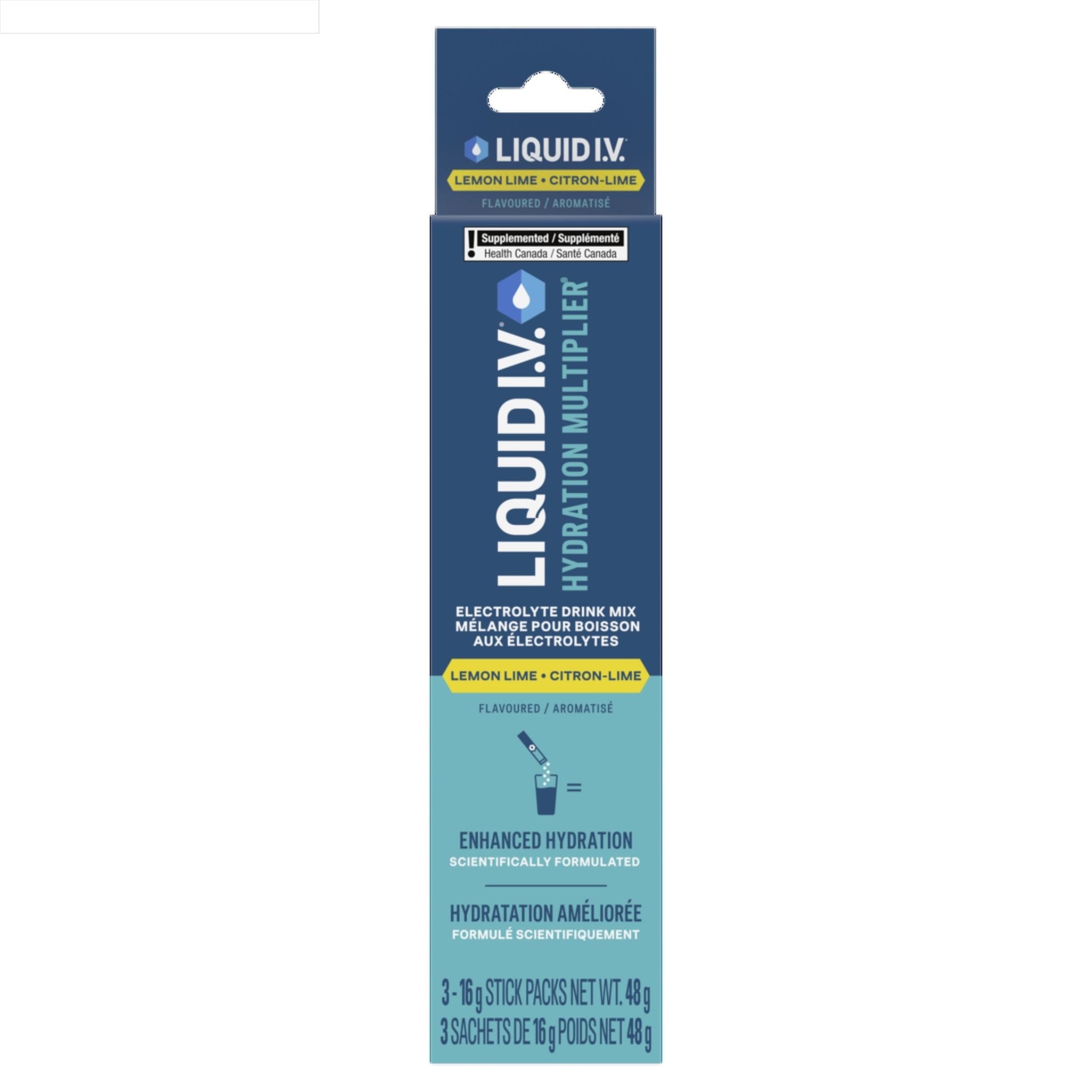 Liquid I.V. Electrolyte Drink Mix Lemon Lime 3 Sachets - Nature's Source Inc