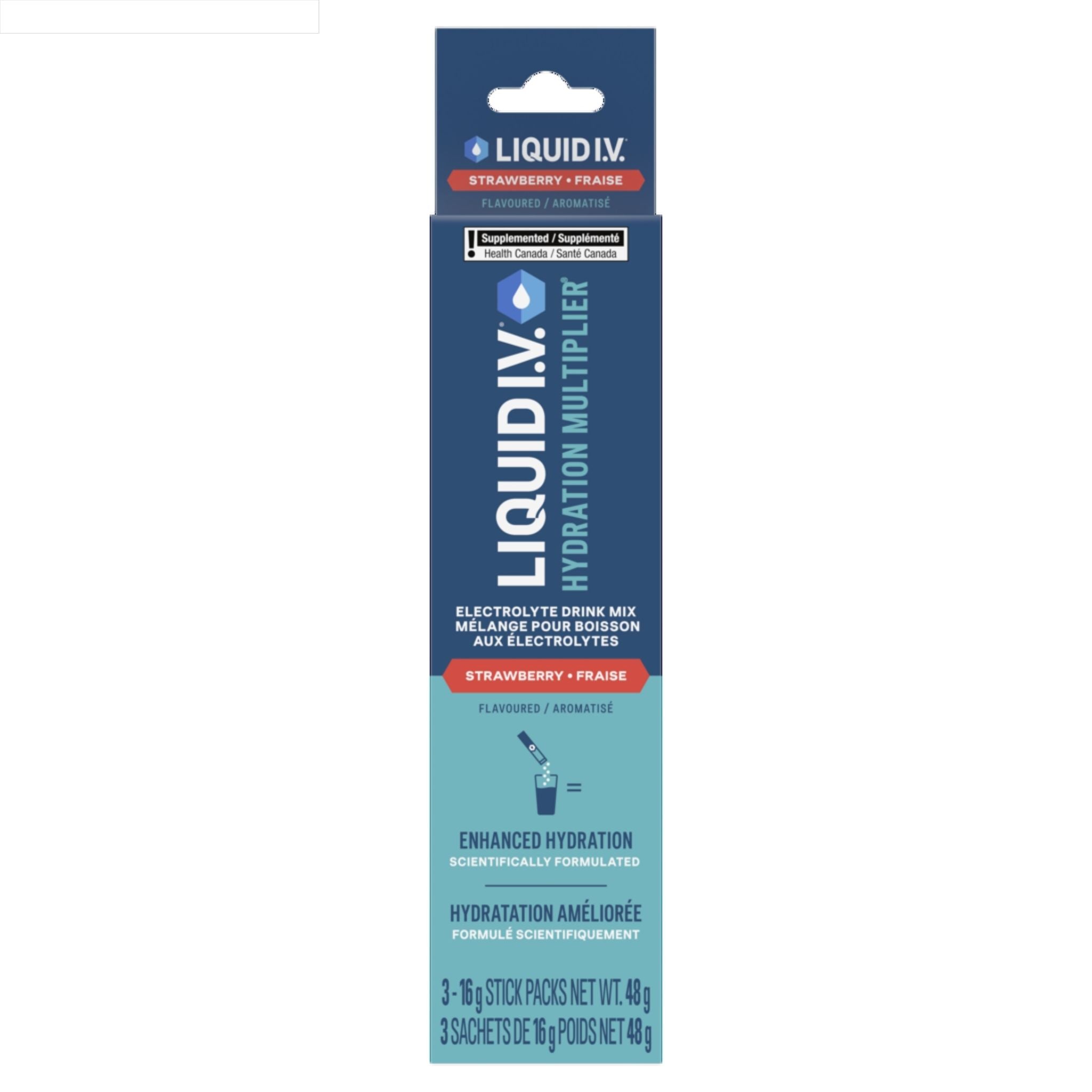 Liquid I.V. Electrolyte Drink Mix Strawberry 3 Sachets - Nature's Source Inc