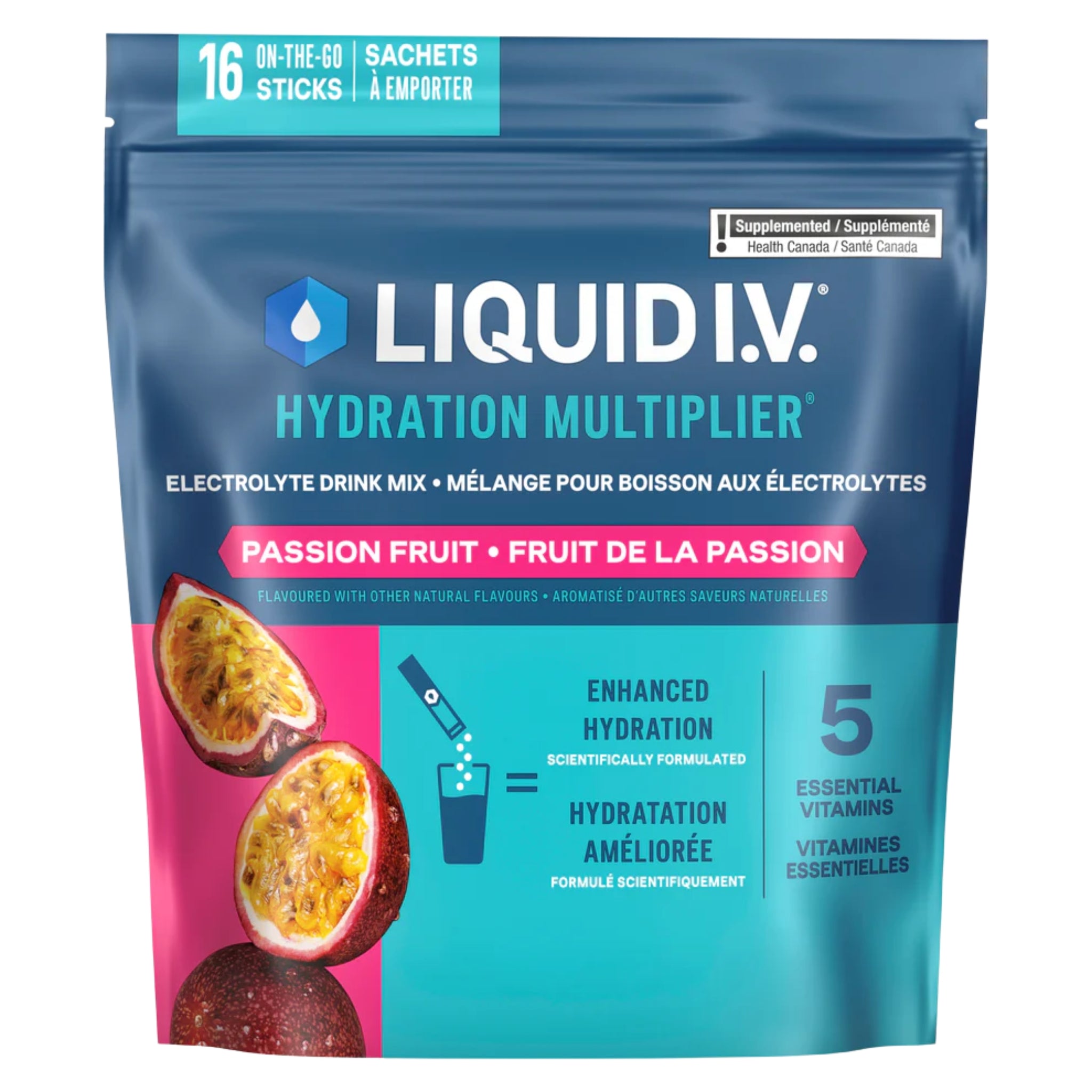 Liquid I.V. Electrolyte Drink Mix Passion Frt 16ct - Nature's Source Inc