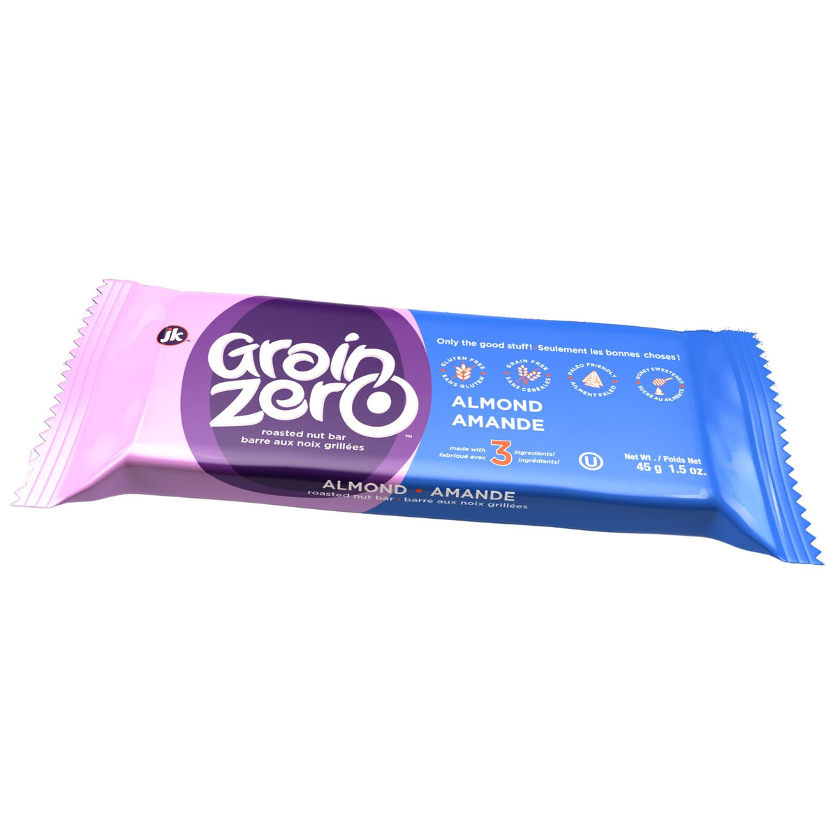 Grain Zero Bars Almond 45g - Nature's Source Inc