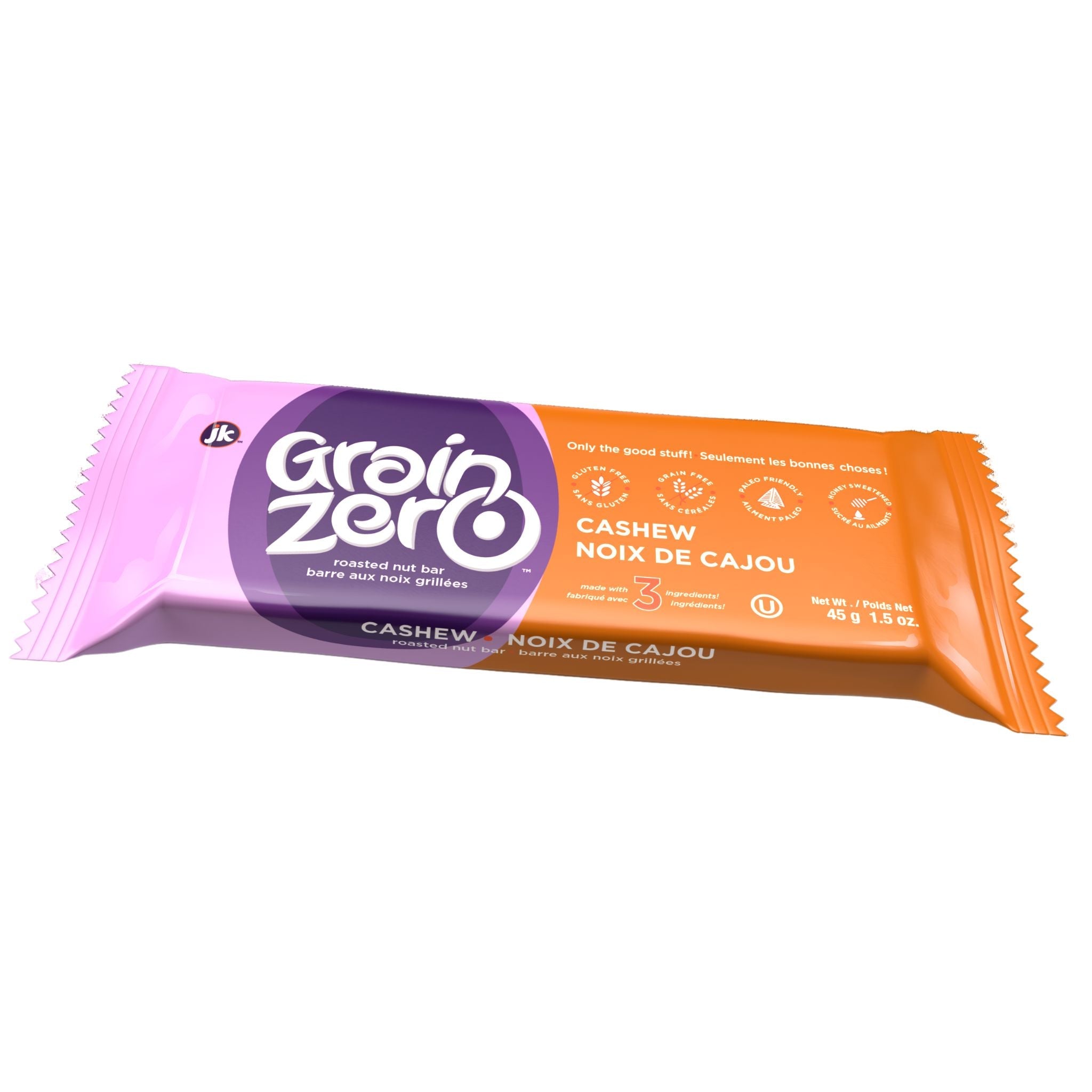 Grain Zero Bars Cashew 45g - Nature's Source Inc