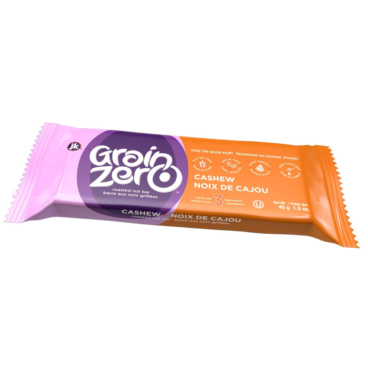 Grain Zero Bars Cashew 45g - Nature's Source Inc