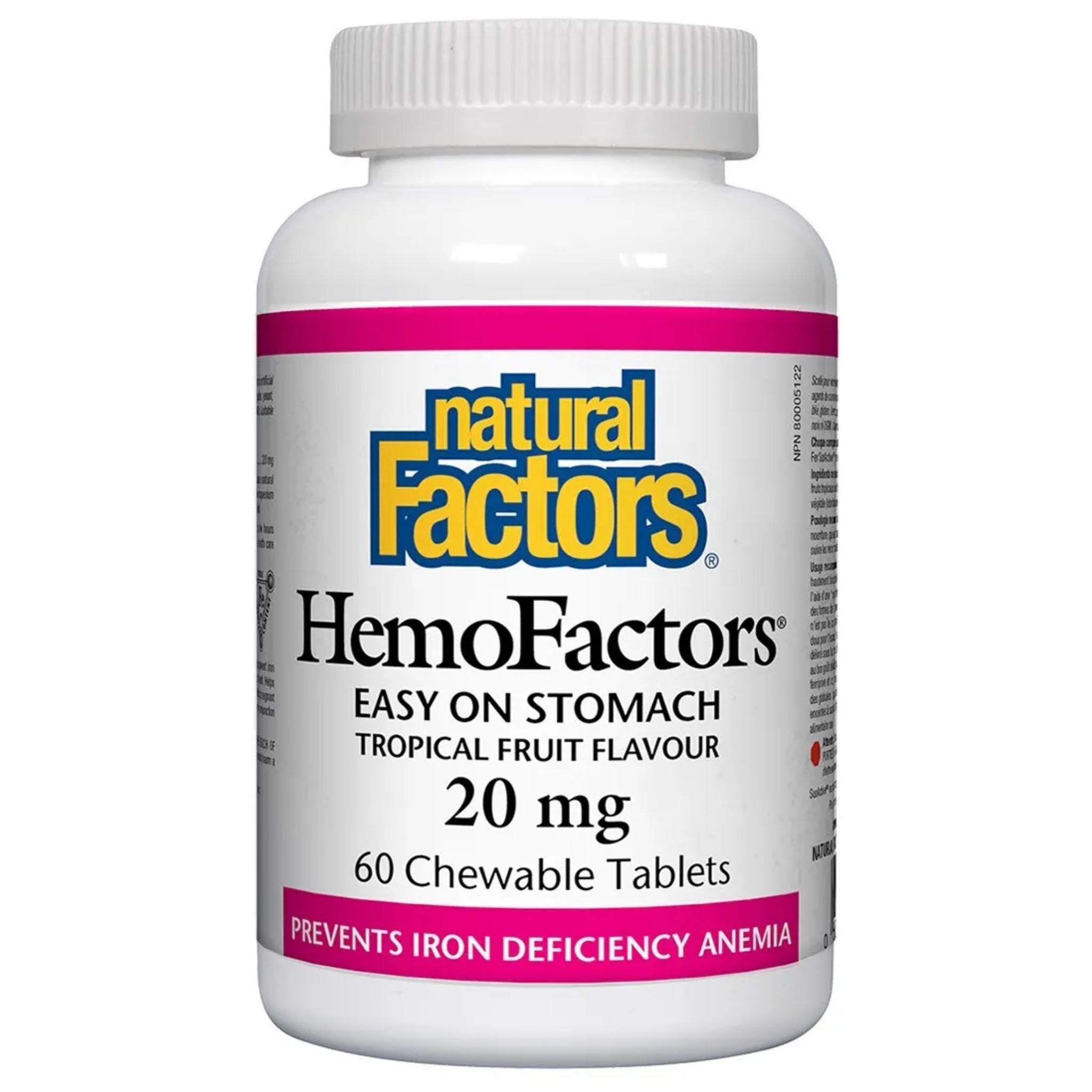 Natural Factors HemoFactors 60 Chewable Tablets - Nature's Source Inc