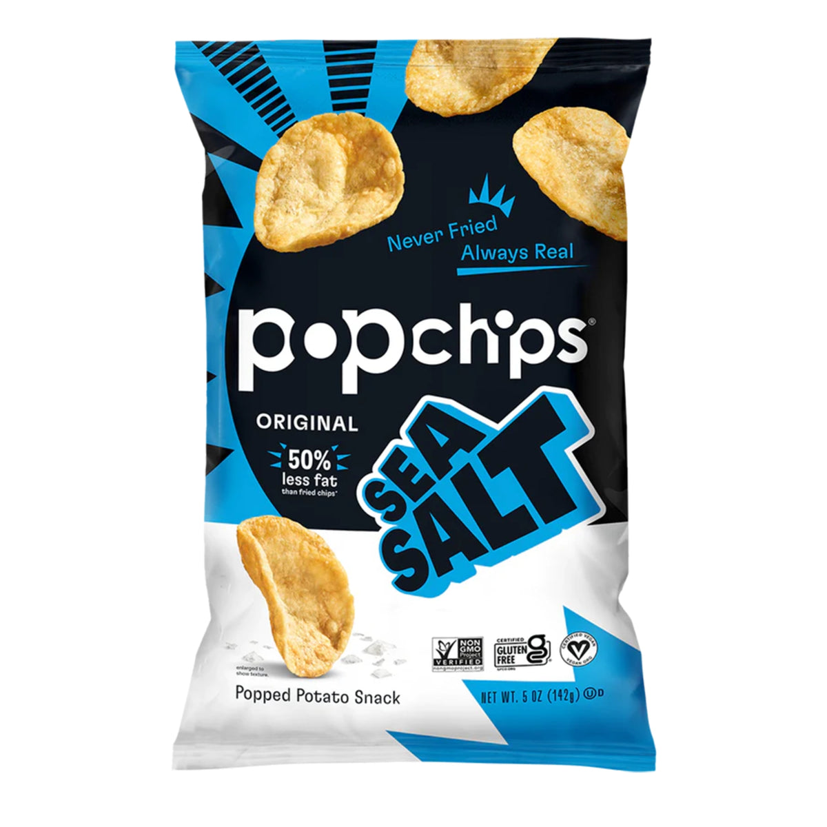 Popchips Potato Chips Sea Salt 142g - Nature's Source Inc
