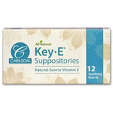 Carlson All - Natural Key E Vitamin E Suppositories 12 Soothing Inserts - Nature's Source Inc