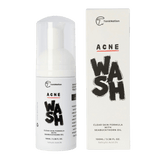 Tank Nation Acne Fighting Foam Cleanser Face Wash 100ml - Gentle Cleanser That Effectively Treats Acne - Prone Skin, Reduces Inflammation, Freshly Scented With a Citrus Scent - Nature's Source Inc