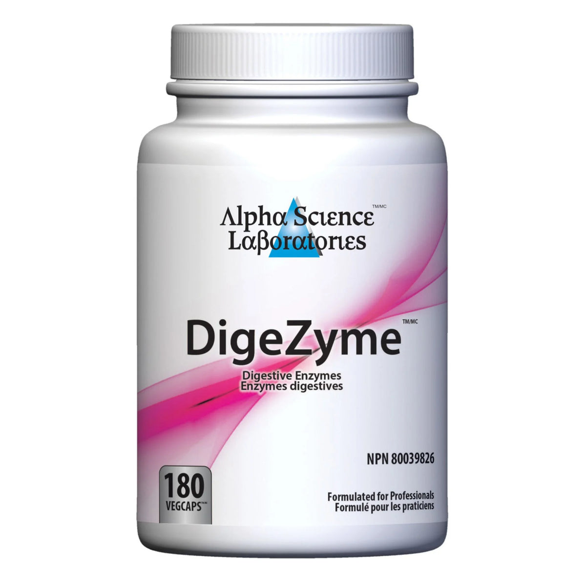 Alpha Science Digezyme (180 Veg Caps) - Nature's Source Inc
