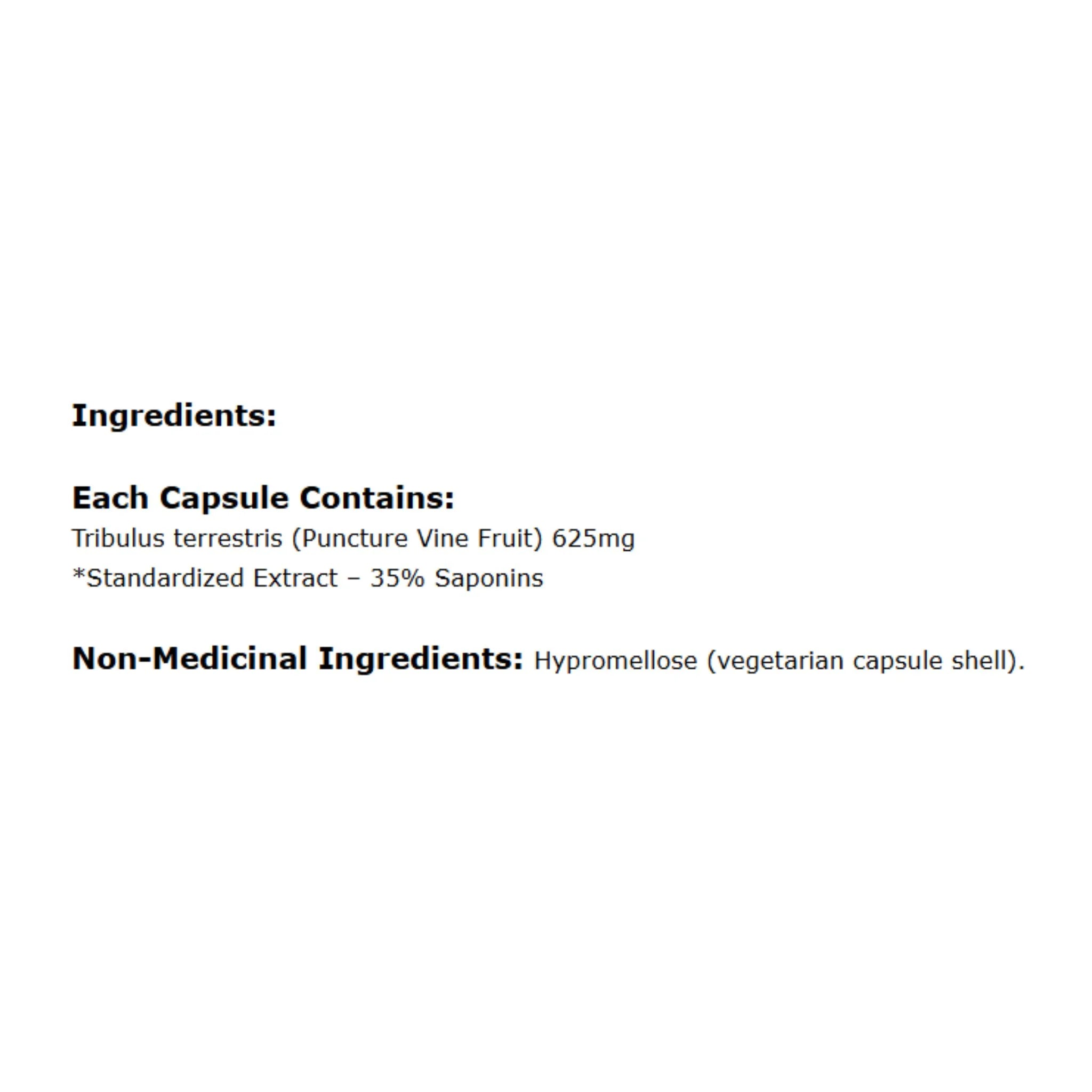 Alpha Science Tribulus Terrestris 120 Capsules - Nature's Source Inc