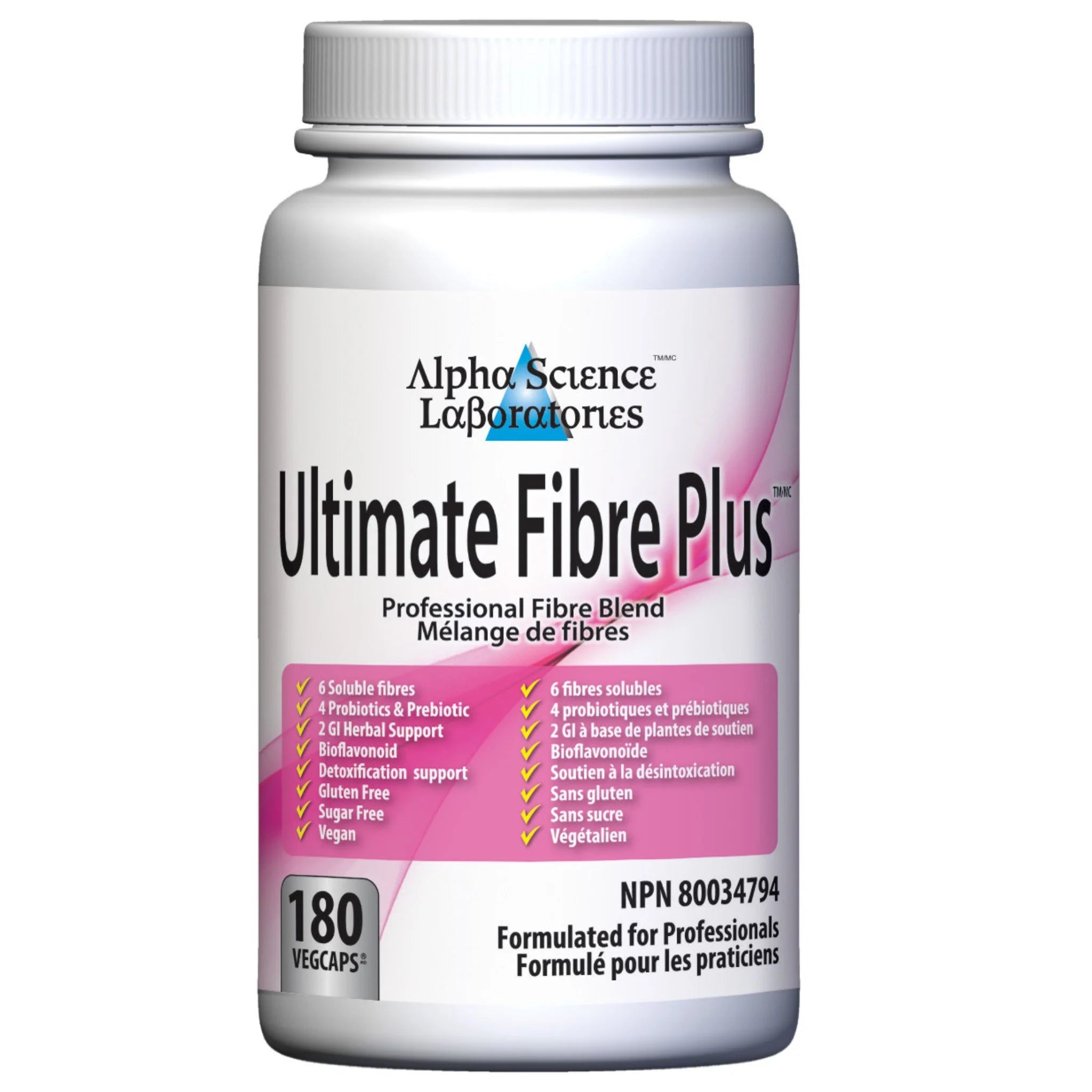 Alpha Science Ultimate Fiber Plus 180 Capsules - Nature's Source Inc