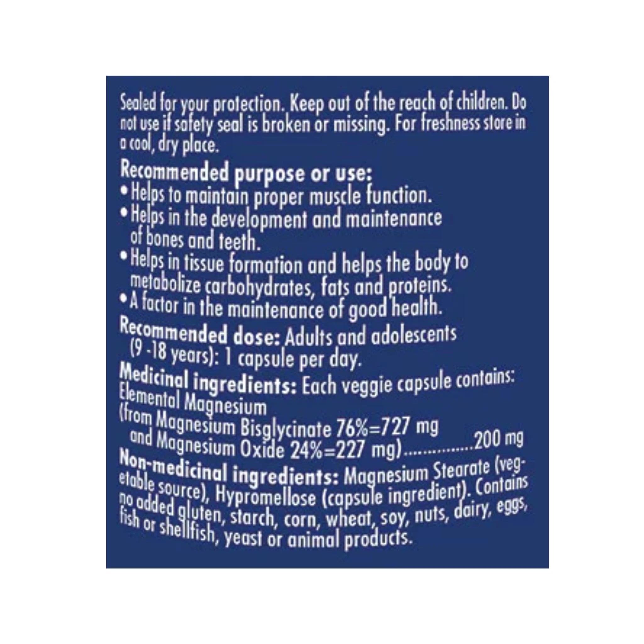 Naka Pro Magnesium Biscglycinate 200mg (150 VegCaps)