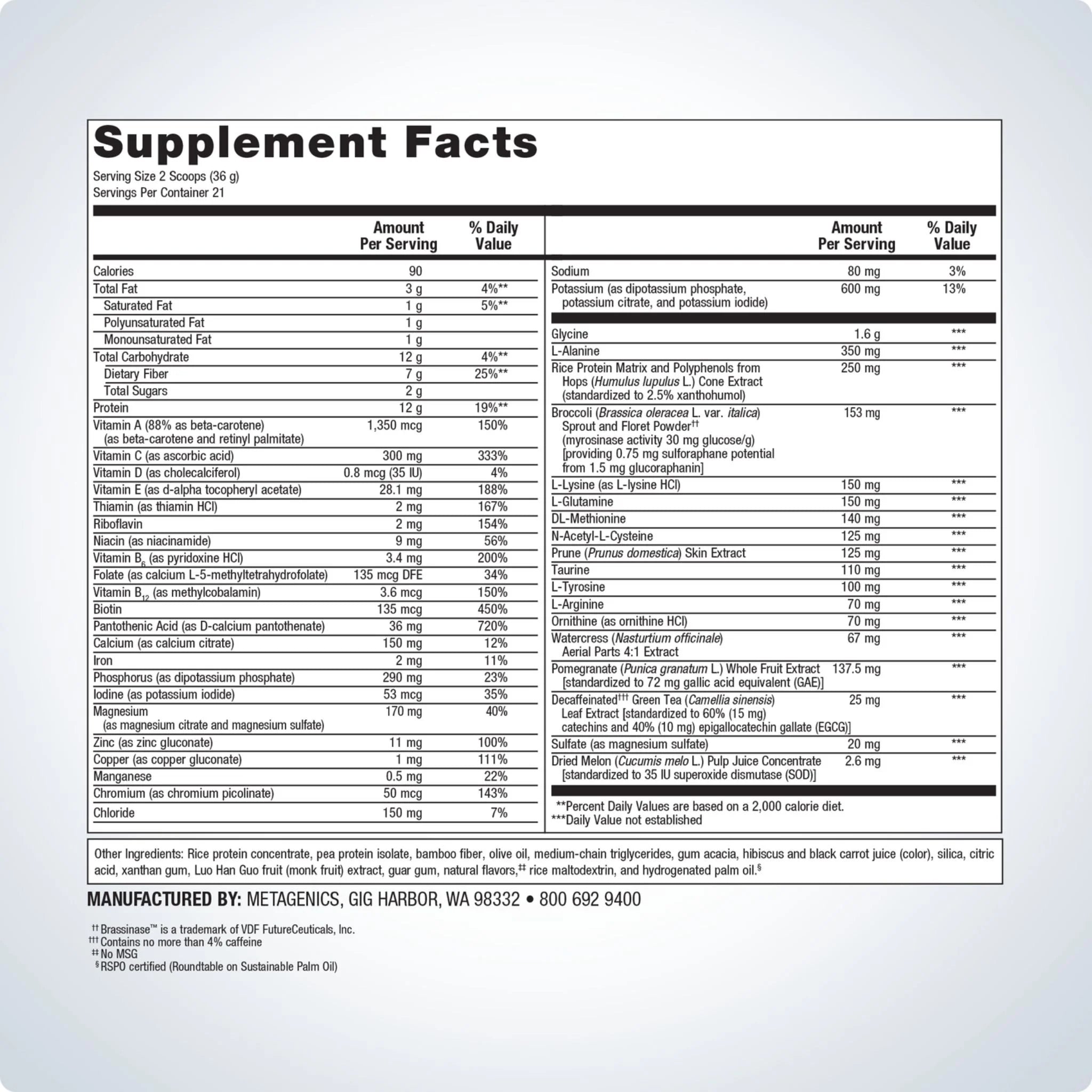 Metagenics UltraClear Renew Berry 756g - Nature's Source Inc