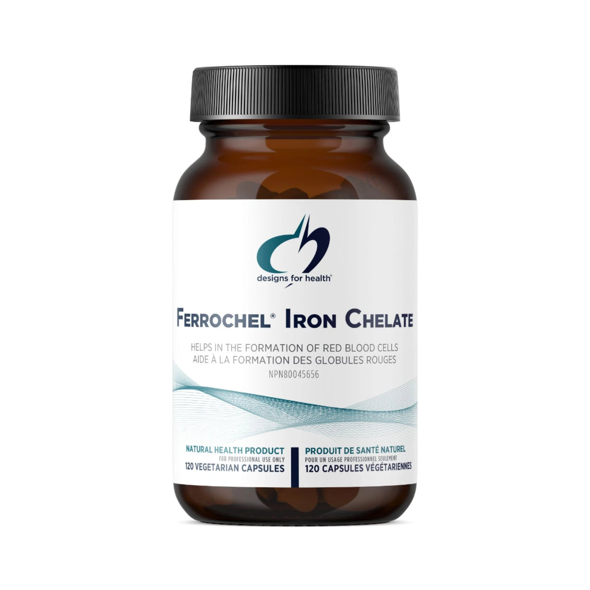 Designs for Health Ferrochel Iron Chelate 120 Capsules