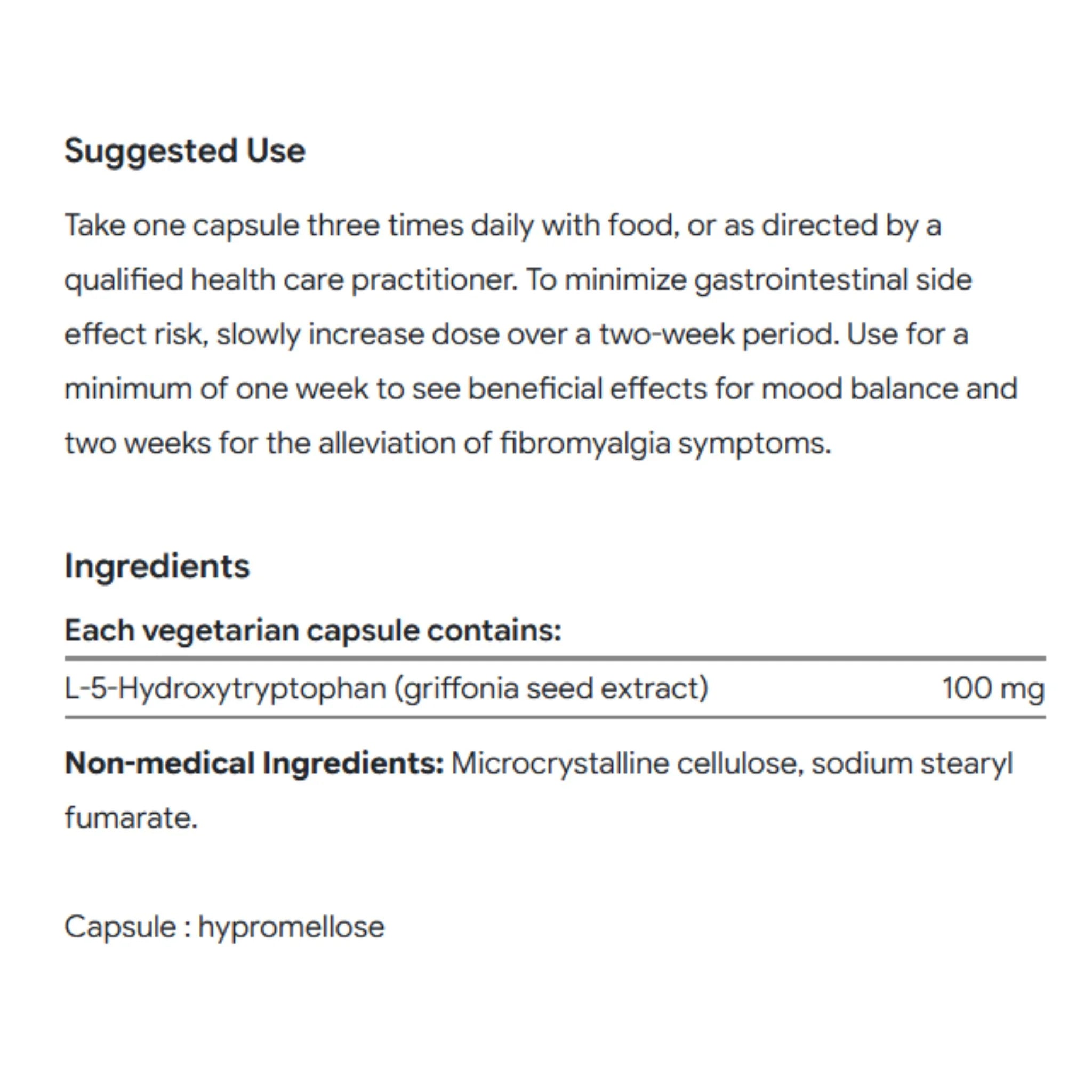 AOR Pro 5-HTP 100 90 Vegetable Capsules