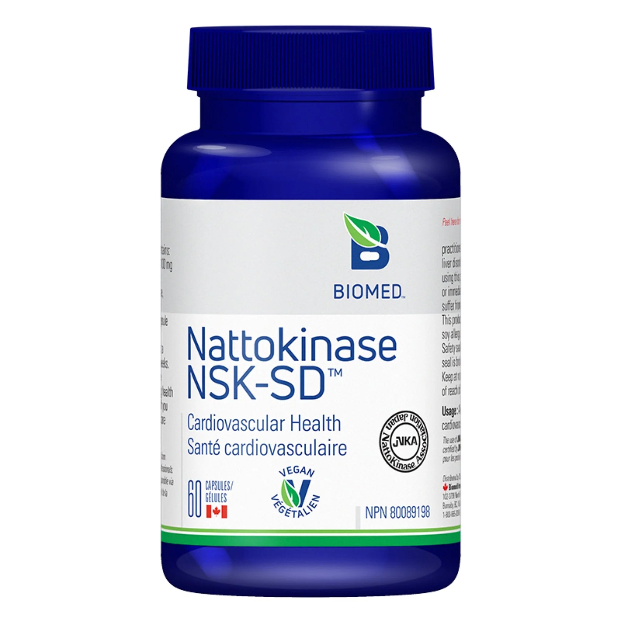 Biomed Nattokinase NSK SD 60 Capsules - Nature's Source Inc