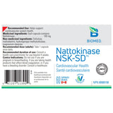 Biomed Nattokinase NSK SD 60 Capsules - Nature's Source Inc