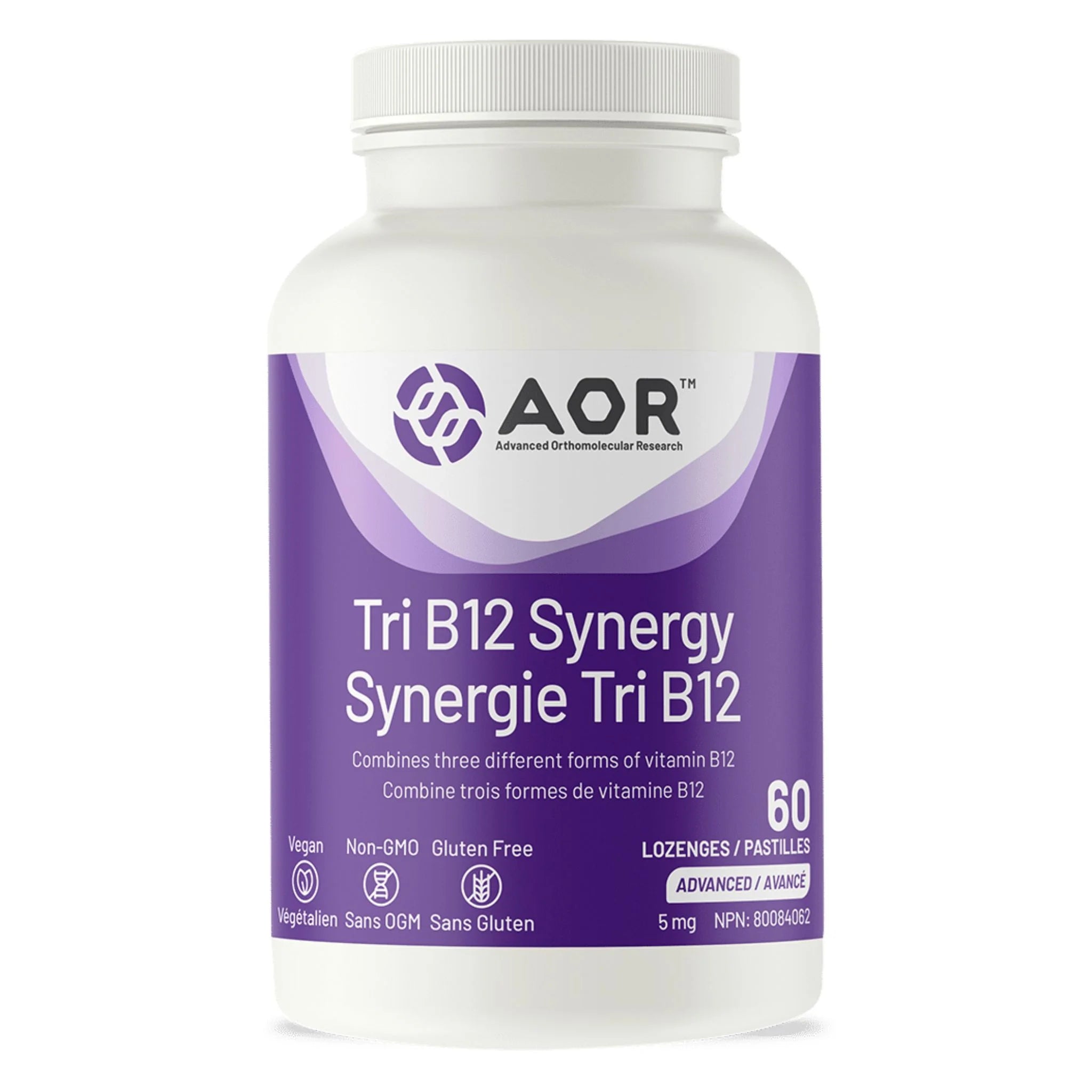 AOR Tri B12 Synergy 60 Lozenges - Nature's Source Inc