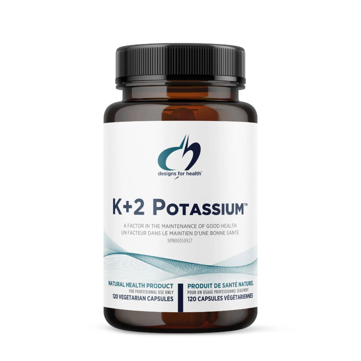 Designs for Health K+2 Potassium 300mg 120 Veg Capsules