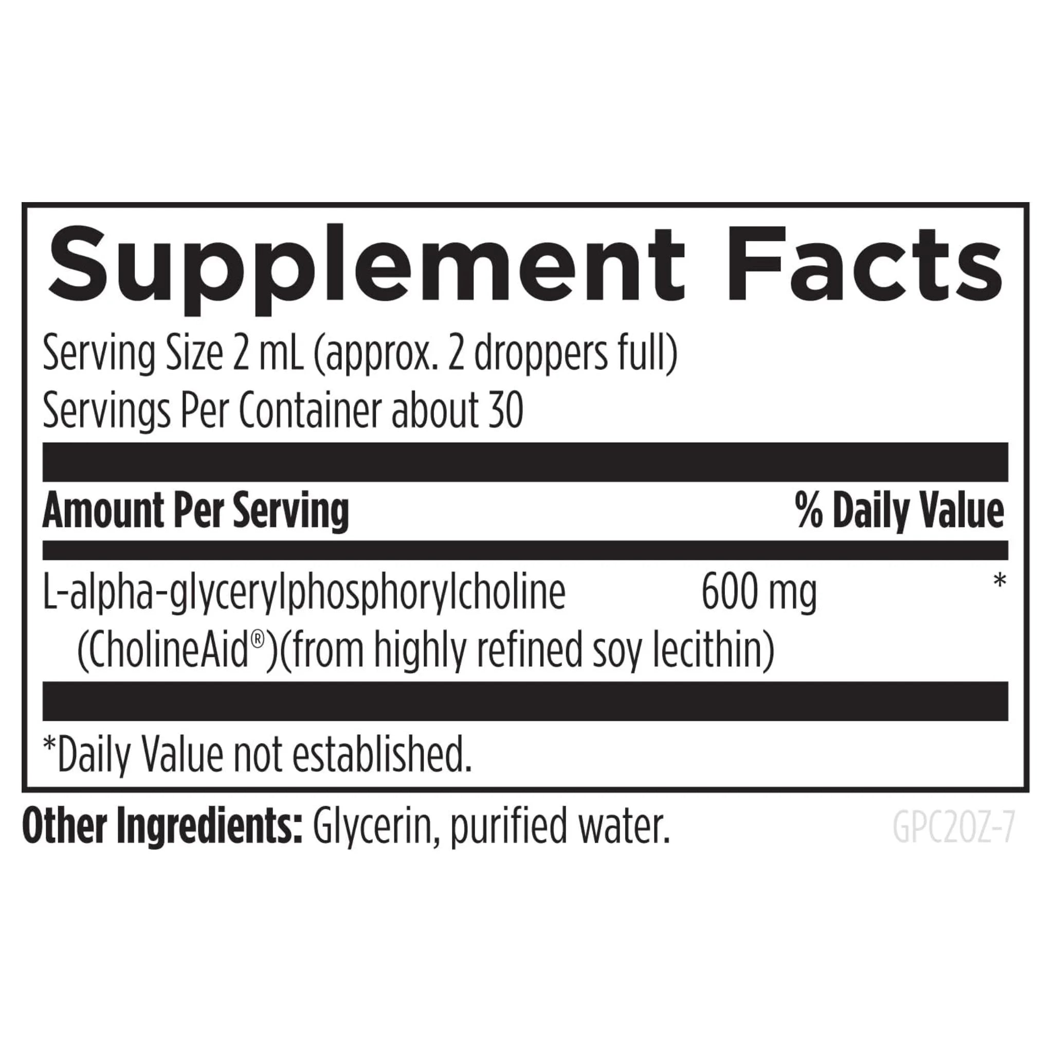 Designs for Health GPC Liquid Brain Function Support 59ml - Nature's Source Inc