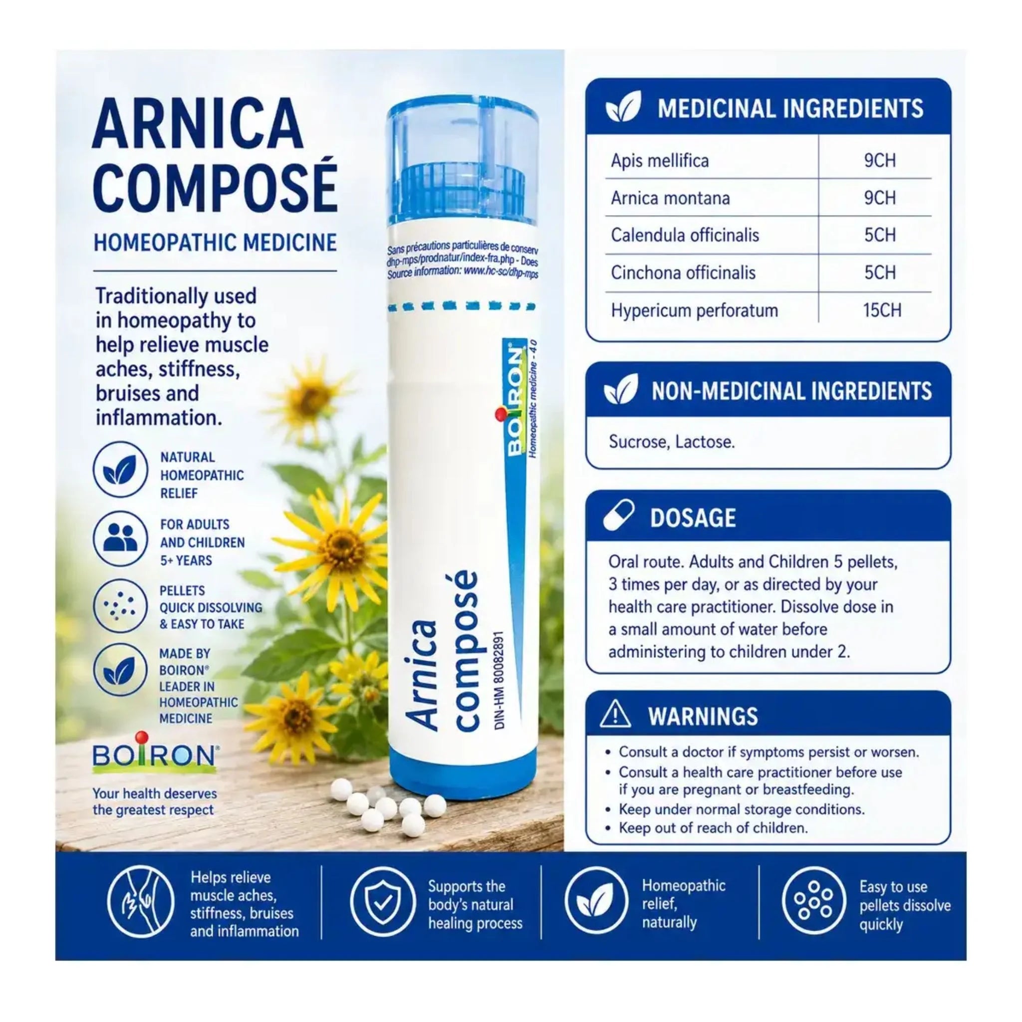 Boiron Arnica Compose Homeopathic Medicine 4g