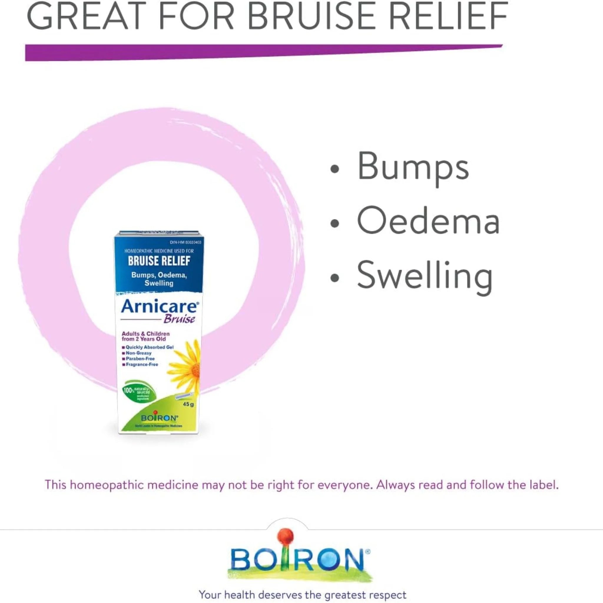 Boiron Arnicare Bruise Homeopathic Medicine 45g