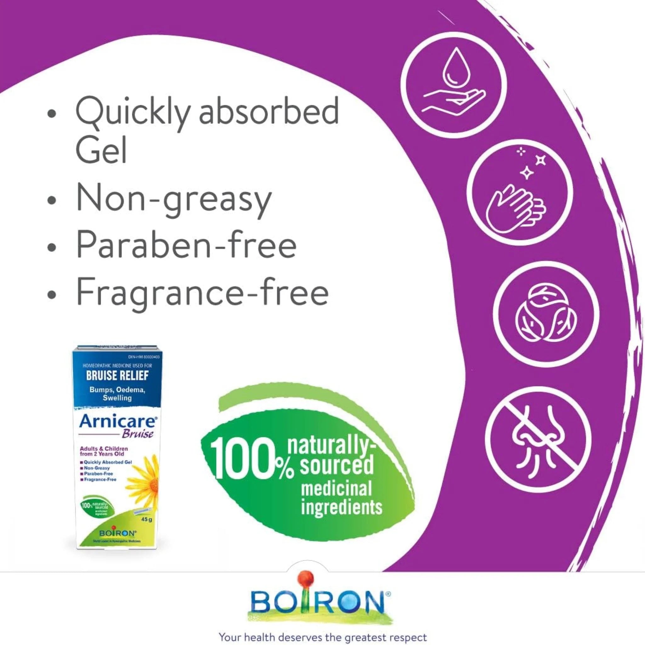 Boiron Arnicare Bruise Homeopathic Medicine 45g