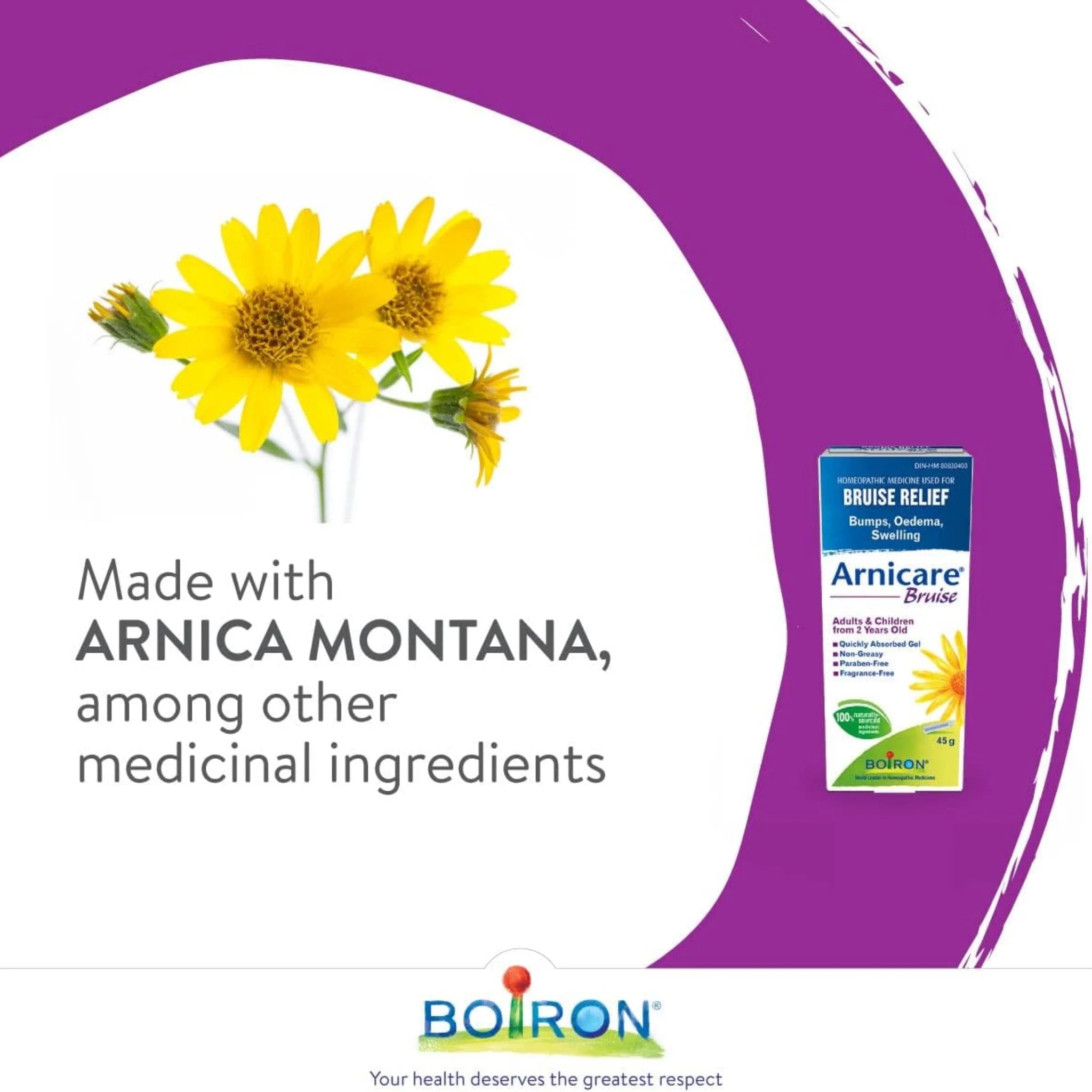 Boiron Arnicare Bruise Homeopathic Medicine 45g