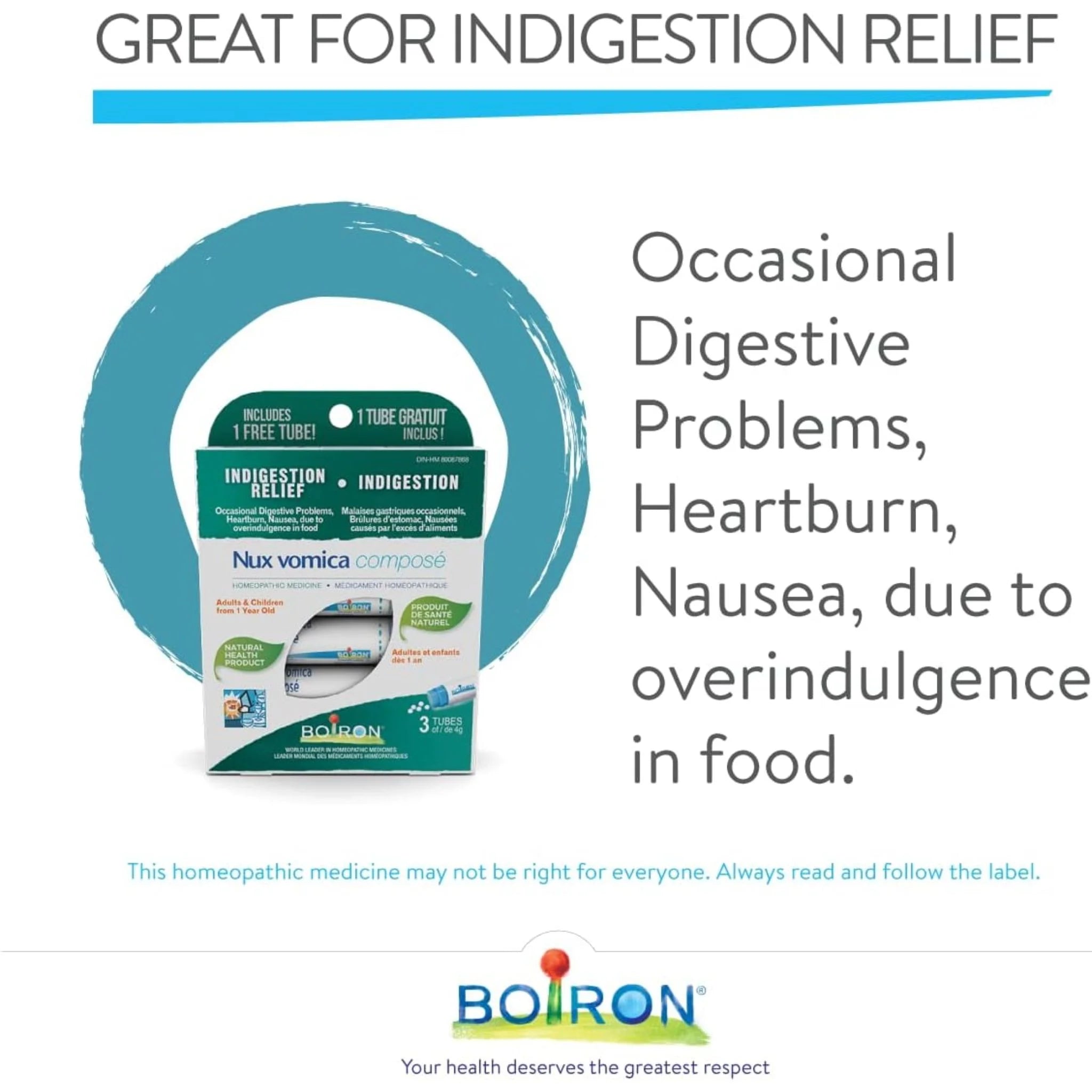 Boiron Nux Vomica Compose for Indigestion Relief - 4g