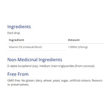 CanPrev D3 Drops 1000IU MCT base 15ml - Nature's Source Inc