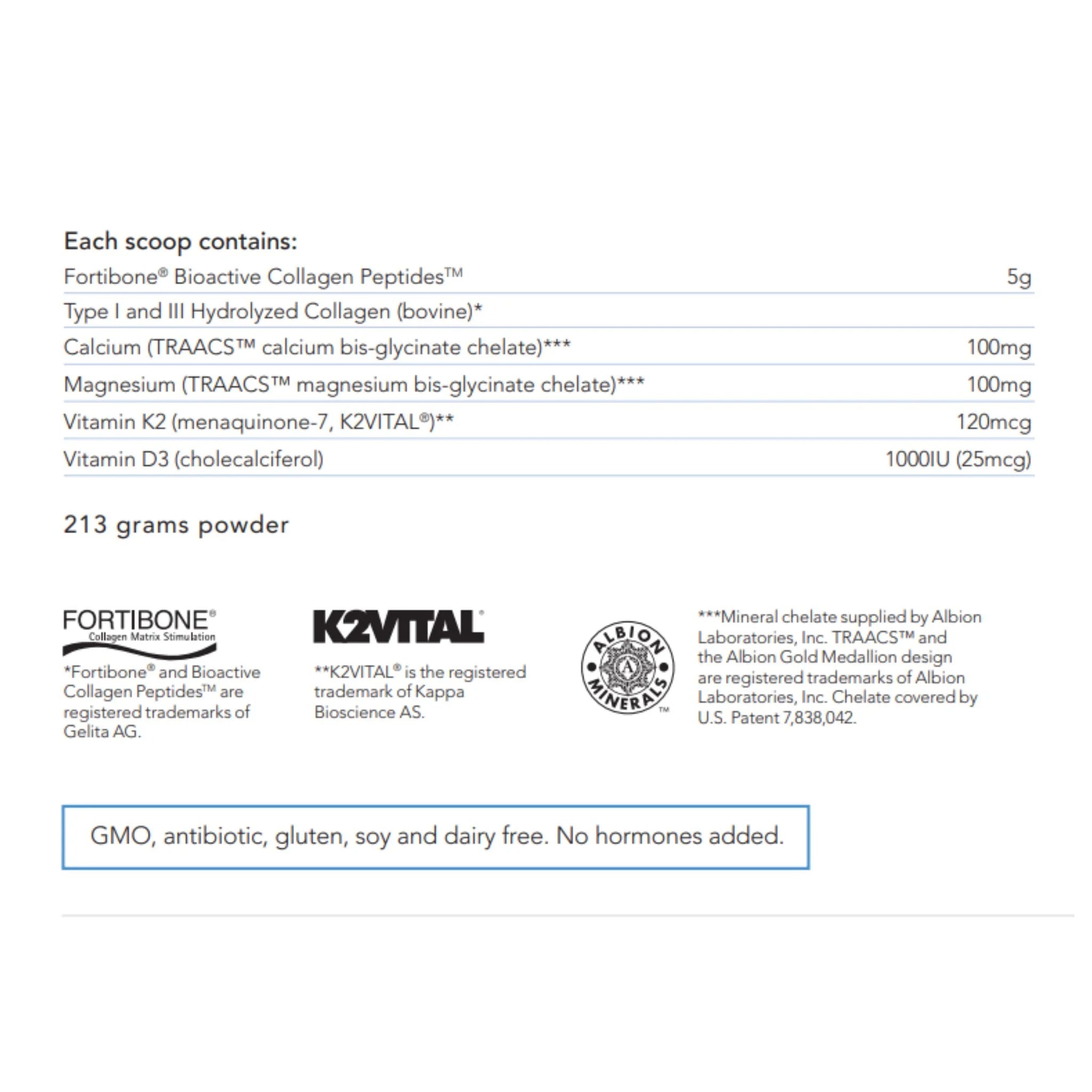 Cyto Matrix Bone Collagen Peptides 213g - Nature's Source Inc