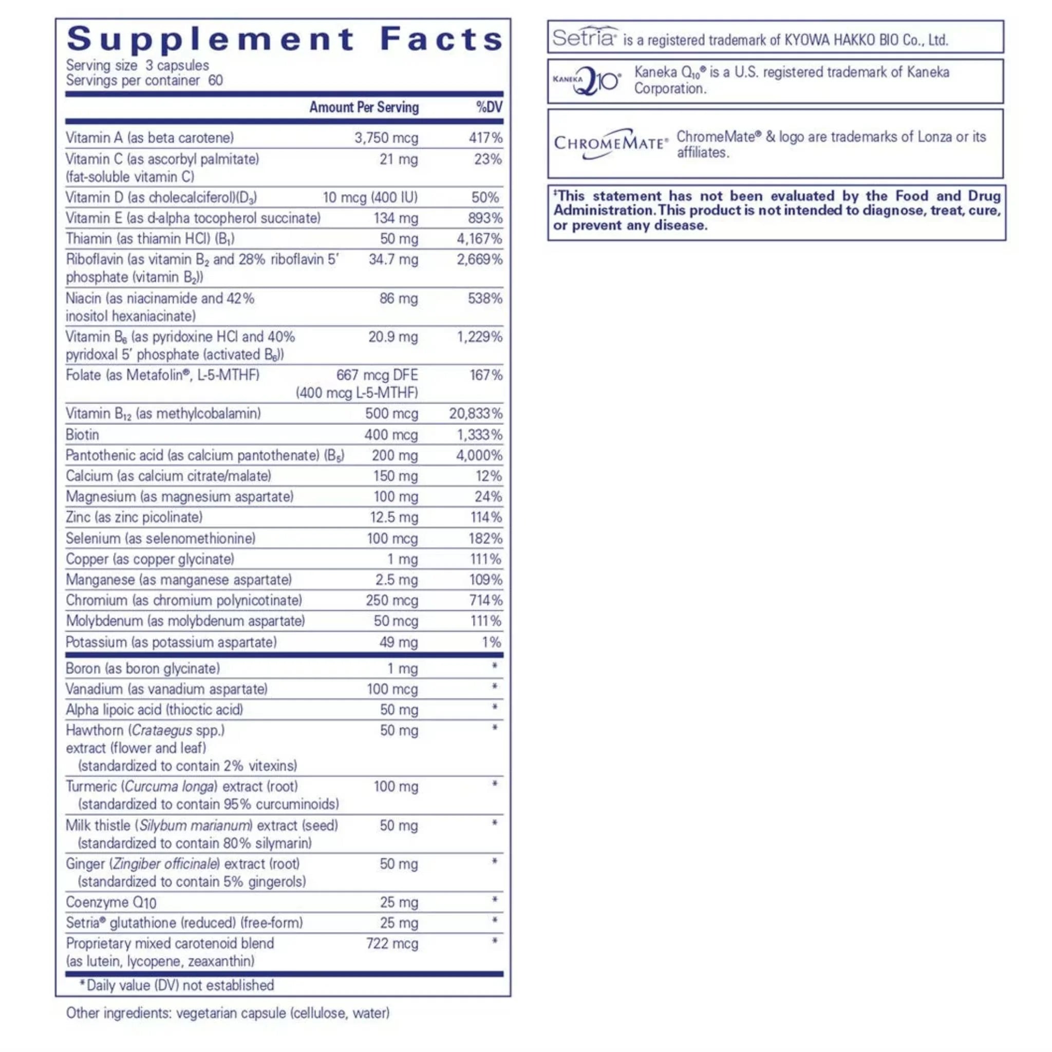 Pure Encapsulation Ultranutrient 180 Capsules - Nature's Source Inc