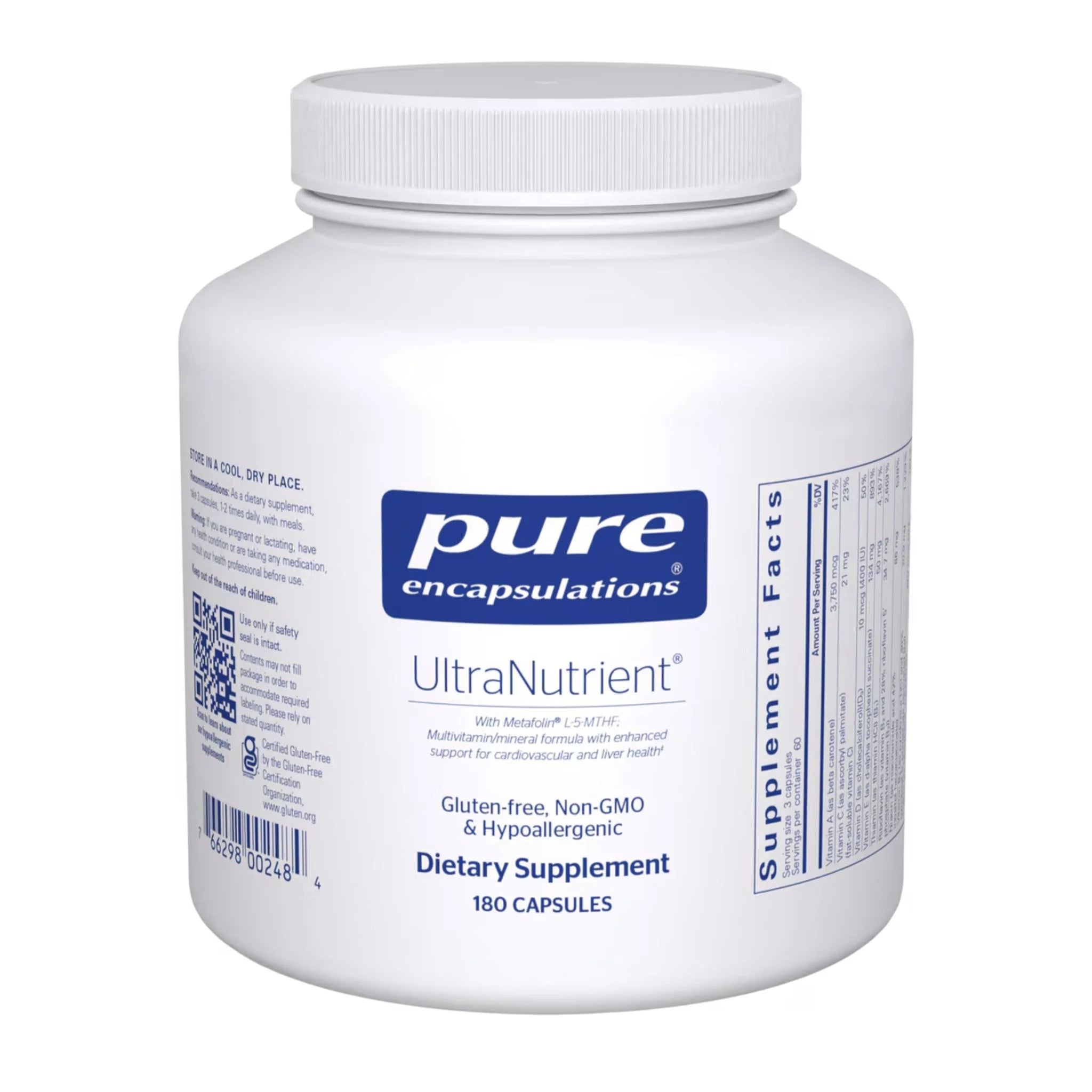 Pure Encapsulation Ultranutrient 180 Capsules - Nature's Source Inc